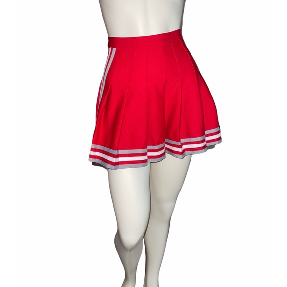 Varsity Skirts Vintage Varsity Cheerleading High Waisted Pleated